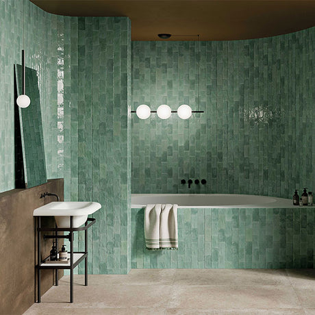 ABK Poetry Colors Sage Tiles 7.5 x 15cm