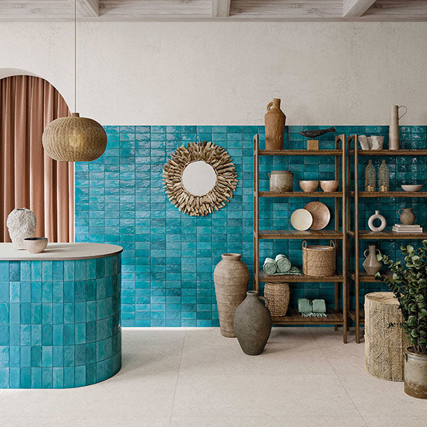 ABK Poetry Colors Turquoise Tiles 7.5 x 15cm