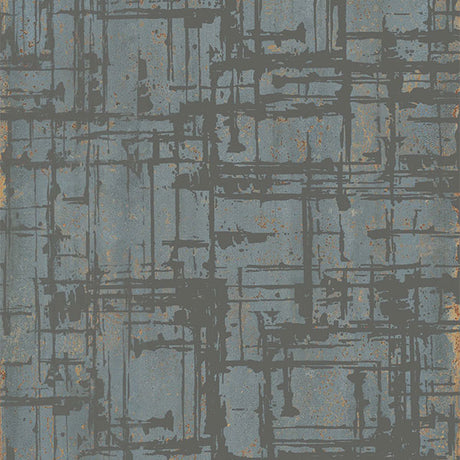 ABK Poetry Decor Lines Metal Verdigris Rett Tile (detail)