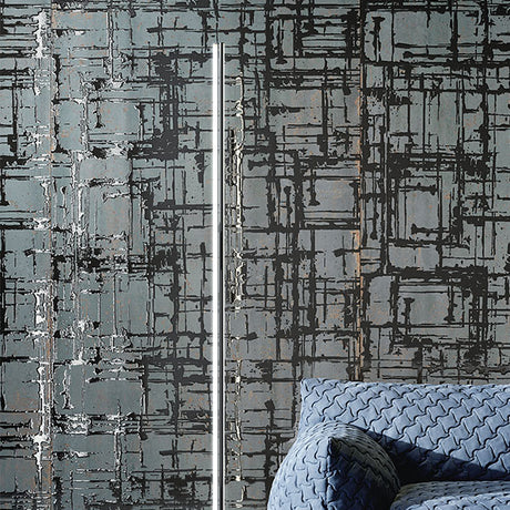 ABK Poetry Decor Lines Metal Verdigris Rett Tiles 120 x 280cm