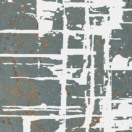 ABK Poetry Decor Lines Paint Verdigris Tile 20 x 20cm