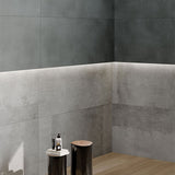 ABK Poetry Net Coal Rett Tiles 60 x 120cm