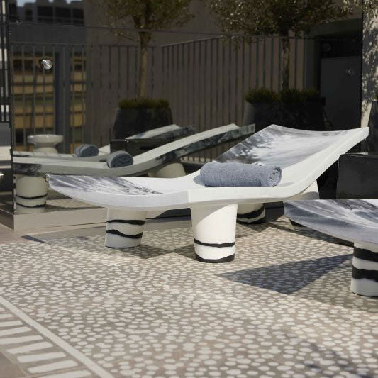 ABK Poetry Stone Carpet Grey tile used in Fresh Hotel, Athens