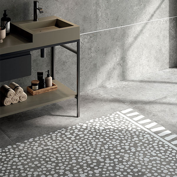 ABK Poetry Stone Carpet Grey Rett Tiles 60 x 60cm