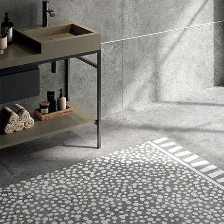 ABK Poetry Stone Carpet Grey Rett Tiles 60 x 60cm