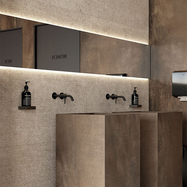 ABK Poetry Stone Carving Ecru Rett Tiles 60 x 120cm