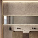 ABK Poetry Stone Carving Ecru Rett Tiles 60 x 120cm