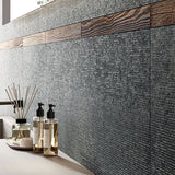 ABK Poetry Stone Carving Smoke Rett Tiles 60 x 120cm