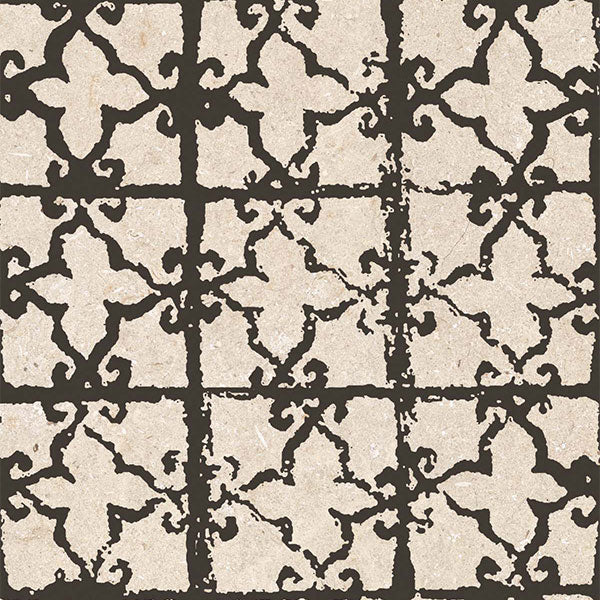 ABK Poetry Stone Dec Metal Beige Rett Tile (detail)