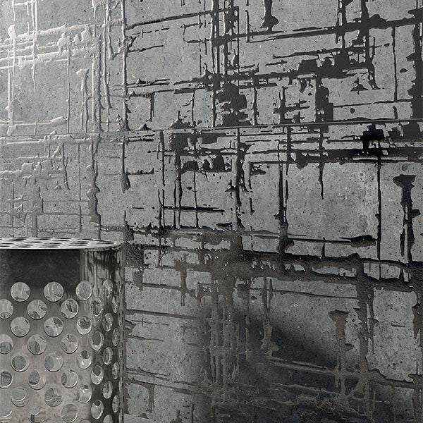 ABK Poetry Stone Dec Metal Grey Rett Tiles 60 x 120cm