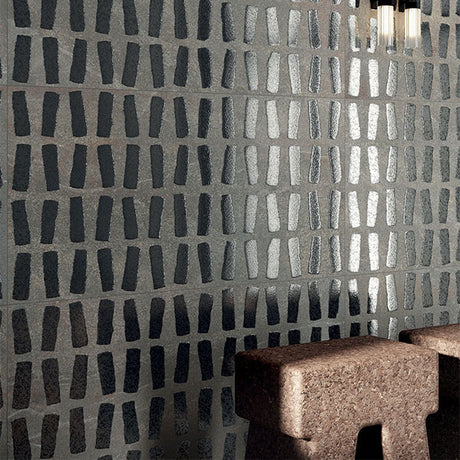 ABK Poetry Stone Dec Metal Mud Rett Tiles 60 x 120cm