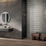 ABK Poetry Stone Dec Metal Mud Rett Tiles 60 x 120cm