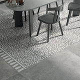 ABK Poetry Stone Fringe Grey Rett Tiles 60 x 60cm
