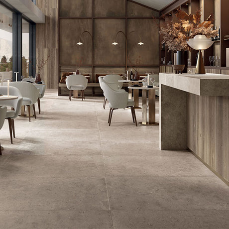 ABK Poetry Stone Pirenei Ecru Rett Tiles 60 x 120cm