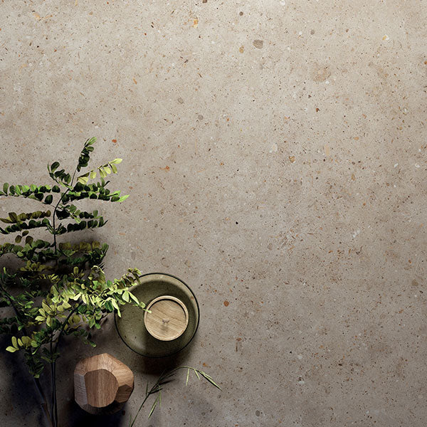 ABK Poetry Stone Pirenei Ecru Rett Tile 120 x 120cm