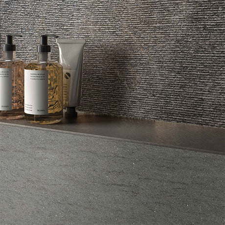 ABK Poetry Stone Reloaded Basaltina Smoke Rett Tiles