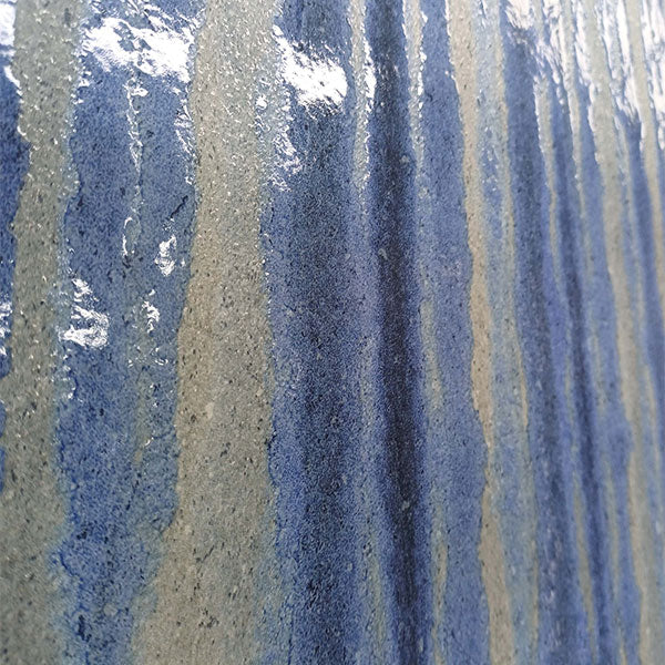 ABK Poetry Stone Reloaded Batik Blue Rett Tile (detail)