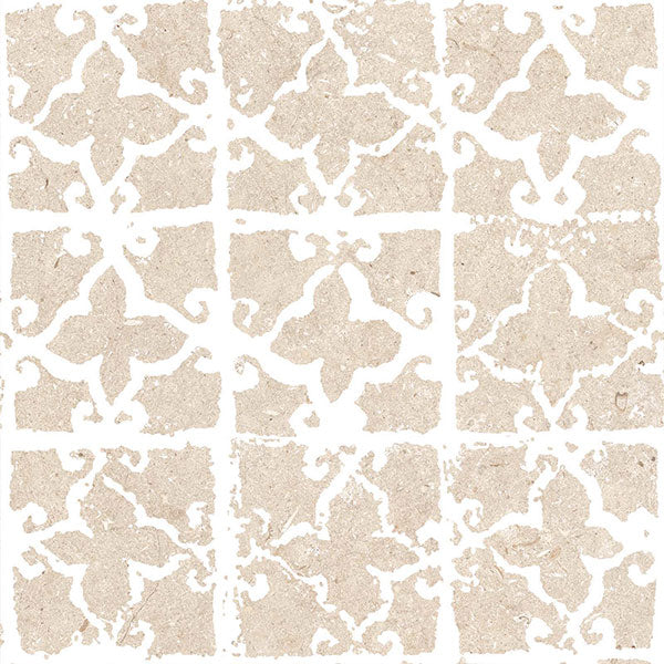 ABK Poetry Stone Stamp Beige Rett Tile (detail)