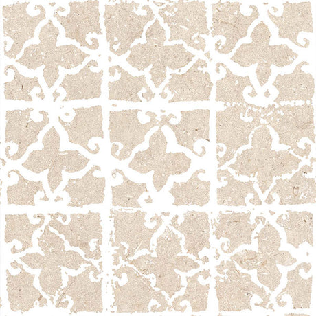ABK Poetry Stone Stamp Beige Rett Tile (detail)