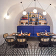 ABK Poetry Stone Traces Mud tiles at Mi Casa Restaurant in Monopoli