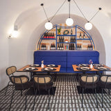 ABK Poetry Stone Traces Mud tiles at Mi Casa Restaurant in Monopoli