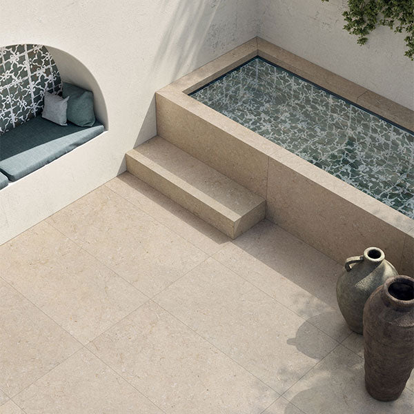 ABK Poetry Stone Trani Beige Rett Tiles 60 x 120cm