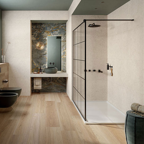 ABK Poetry Stone Trani Ivory Rett Tiles 60 x 120cm