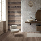 ABK Poetry Wood Dec Metal Oak Mix Rett Tiles 20 x 120cm