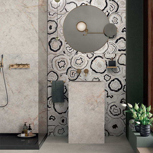 ABK Sensi Gems Crystal & Sensi Gems MultiQuartz tiles