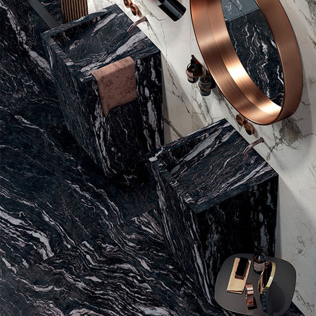 ABK Sensi Gems Titanium Black Rett Tiles