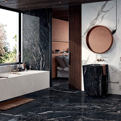 ABK Sensi Gems Titanium Black Rett Tiles