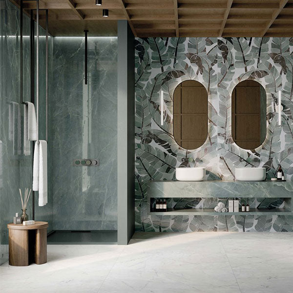 ABK Sensi Nuance Sea Green Rett Tiles 120 x 280cm