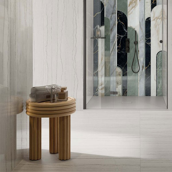 ABK Sensi Nuance White Macaubas Rett Tiles 120 x 280cm