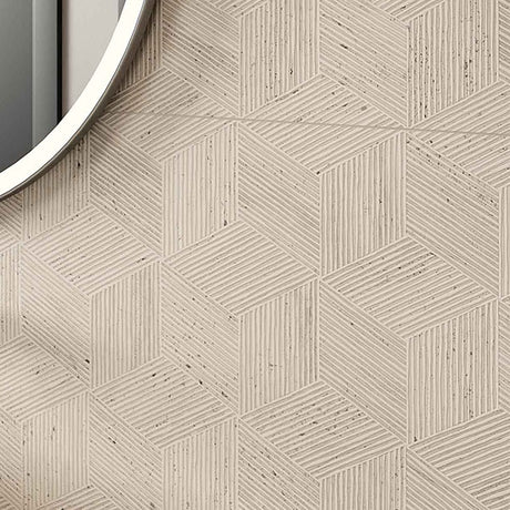 ABK Sensi Roma Cube Ivory Rett Tiles 120 x 280cm