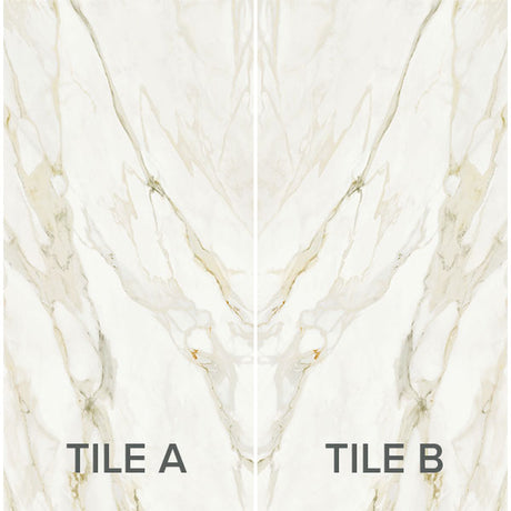 ABK Sensi Signoria Calacatta Michelangelo Rett Bookmatch Tile 60 x 120cm