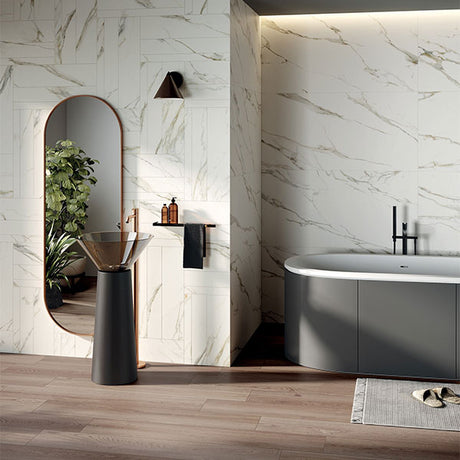 ABK Sensi Signoria Calacatta Michelangelo Rett Tiles 60 x 120cm