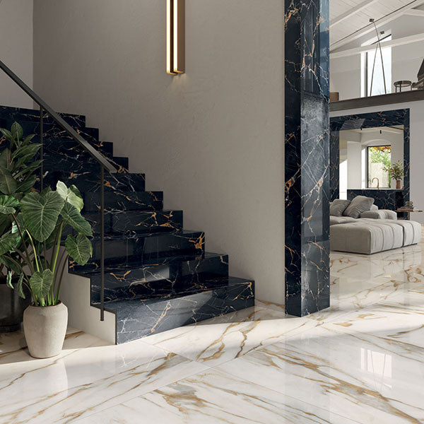 ABK Sensi Signoria Calacatta Vena Oro Rett Tiles