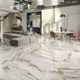 ABK Sensi Signoria Calacatta Vena Oro Rett Tiles 120 x 280cm