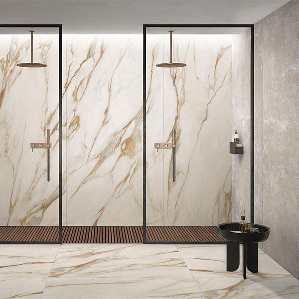 ABK Sensi Signoria Calacatta Vena Oro Rett Tiles 120 x 280cm