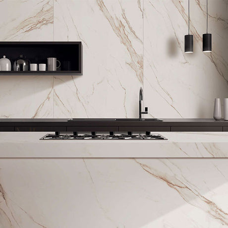 ABK Sensi Up Calacatta Gold Rett Tiles