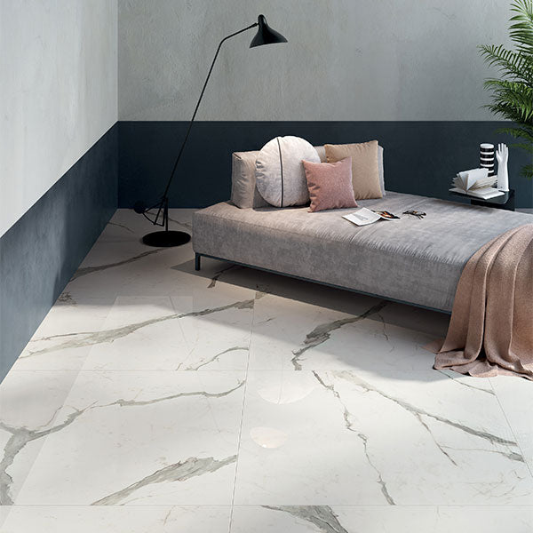 ABK Sensi Up Statuario Versilia Rett Tiles 120 x 120cm