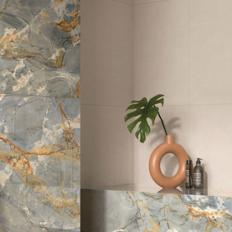 ABK Wide&Style Mini Alabaster & Sensi Signoria Roma Imperiale tiles