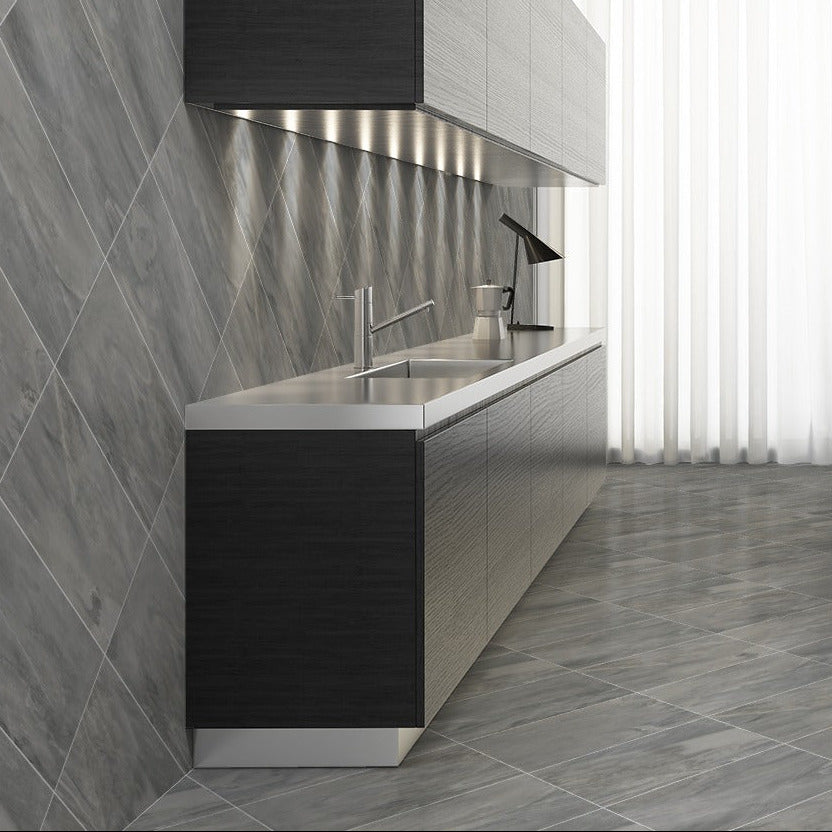 Fossil Grey Matt Tiles