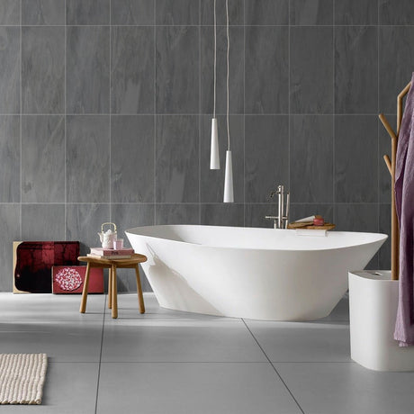 Fossil Silver Matt Tile