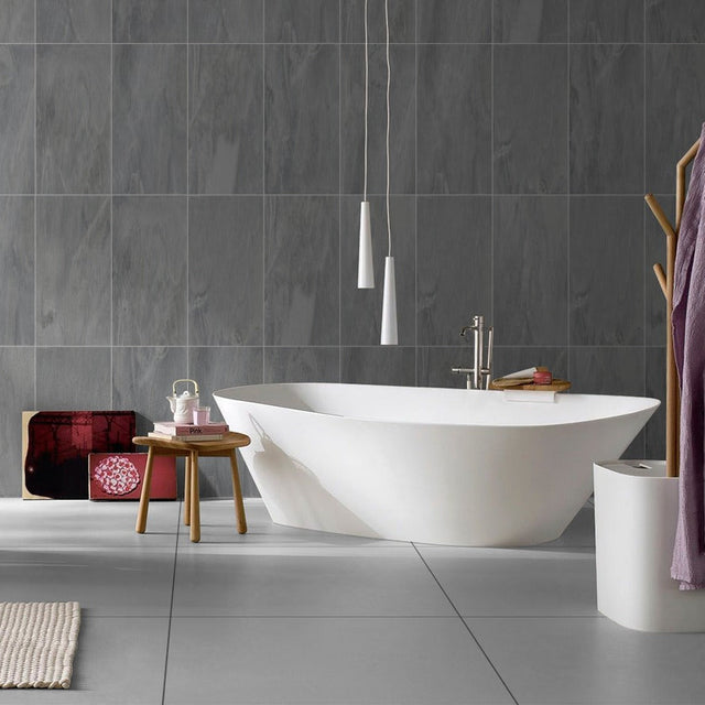Fossil Silver Matt Tile
