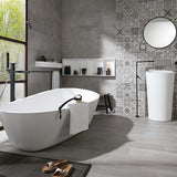 Porcelanosa Almond KRION Bathtub White