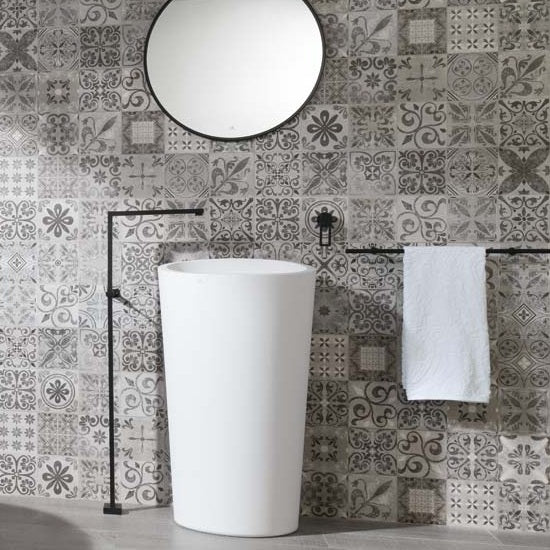 ALMOND KRION Free-Standing Washbasin