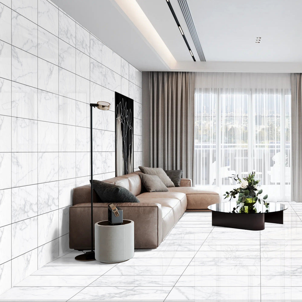 Stanza White Rectified Tiles