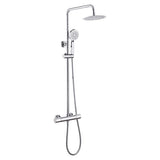 Tabo Tondo Cool-Touch Thermostatic Mixer Shower with Riser & Overhead Kit