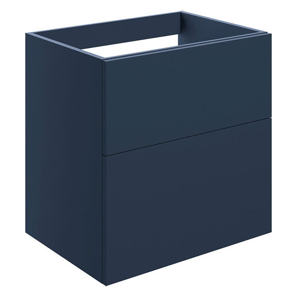 Tabo Milan Matt Deep Blue Wall Hung 2 Drawer Basin Unit 590mm